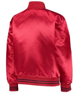 Washington Capitals Youth Gifted Goalie Red Satin Jacket