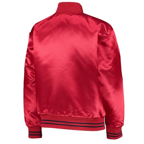 Washington Capitals Youth Gifted Goalie Red Satin Jacket - Image 2