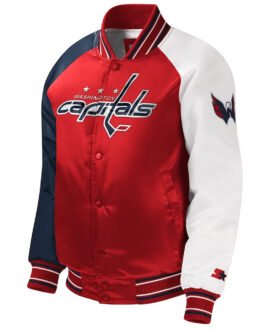 Washington Capitals Youth Varsity Satin Jacket