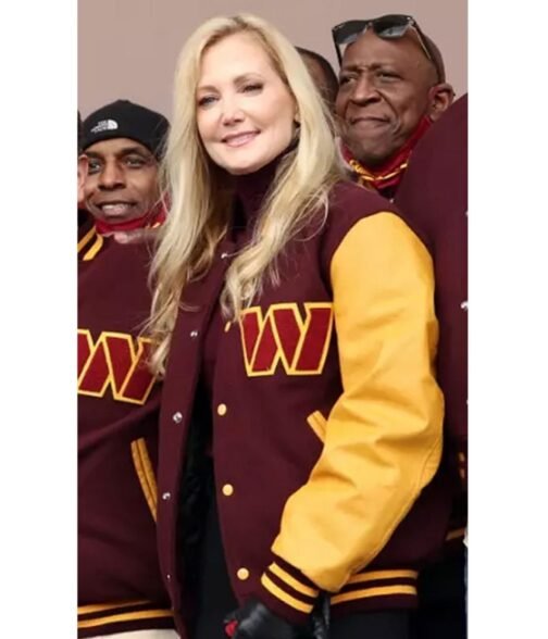 Washington Commanders Letterman W Maroon and Yellow Jacket - Image 12