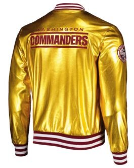 Washington Commanders The Wild Collective Gold Metallic Jacket