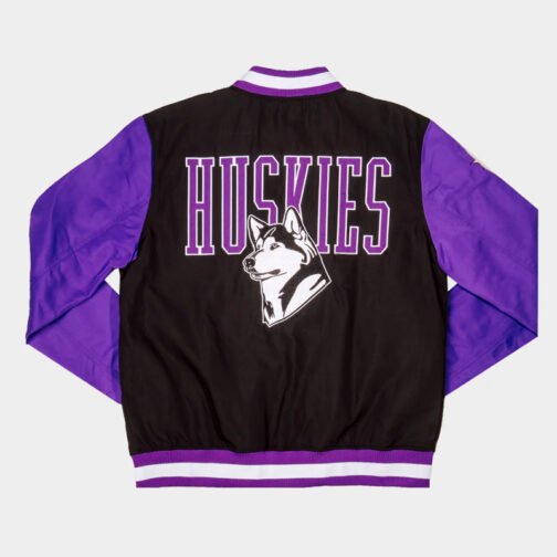 Washington Huskies Bow Down Two-Tone Bomber Jacket - Image 2