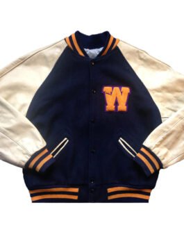Washington Huskies Navy and White Varsity Jacket
