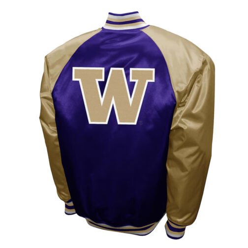 Washington Huskies The Game Purple Satin Jacket - Image 2