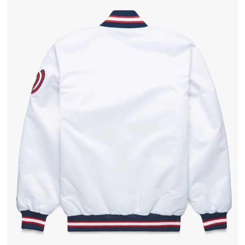Washington Nationals Classic White Satin Jacket - Image 2