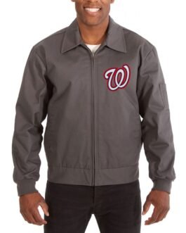 Workwear Washington Nationals Grey Cotton Jacket