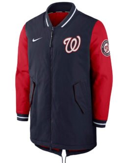 Dugout Performance Washington Nationals Navy Blue/Red Jacket