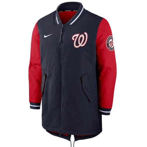 Dugout Performance Washington Nationals Navy Blue/Red Jacket
