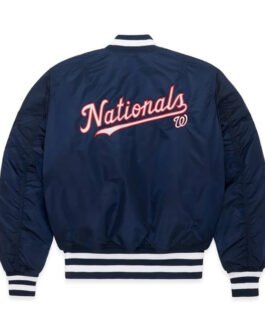 Washington Nationals MA-1 Navy Bomber Jacket