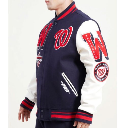 Washington Nationals Mash Up Varsity Jacket - Image 7
