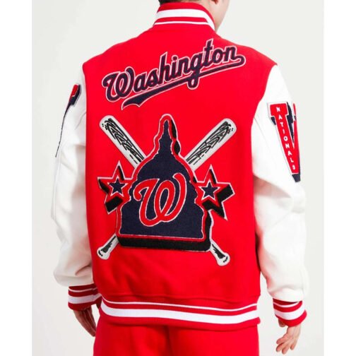 Washington Nationals Mash Up Varsity Jacket - Image 4