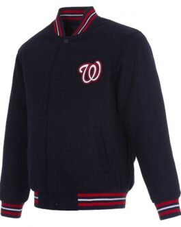Washington Nationals Letterman Wool Navy Jacket