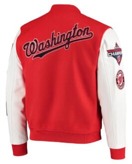 Varsity Washington Nationals Red/White Jacket
