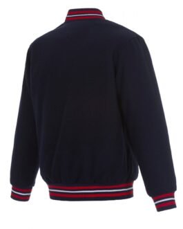 Varsity Washington Nationals Navy Blue Wool Jacket
