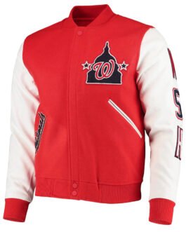 Varsity Washington Nationals Red/White Jacket