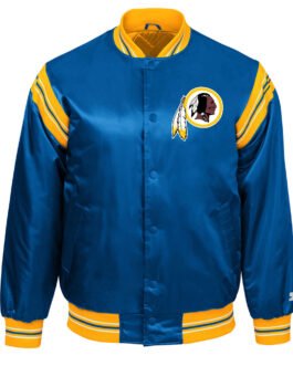 Washington Redskins Burgundy Satin Jacket