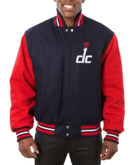 Washington Wizards Domestic Navy/Red Varsity Wool Jacket