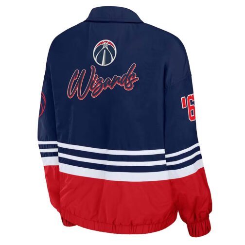 Washington Wizards Throwback Windbreaker Jacket - Image 2