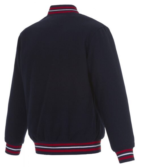 Varsity Washington Wizards Navy Blue Wool Jacket - Image 2