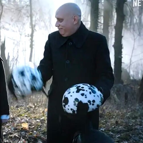 Fred Armisen Wednesday Black Wool Coat - Image 2