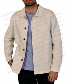 Ryan Reynolds Welcome to Wrexham Cotton Beige Jacket