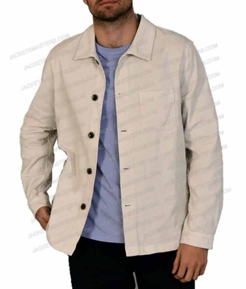 Ryan Reynolds Welcome to Wrexham Cotton Beige Jacket
