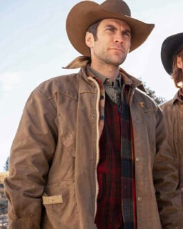 Yellowstone Wes Bentley Brown Leather Jacket