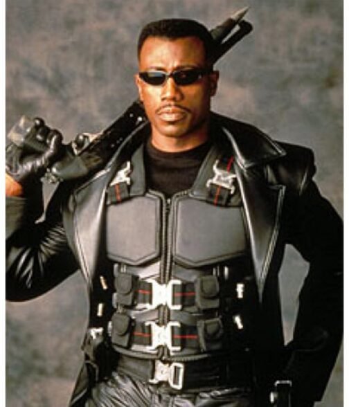 Blade Wesley Snipes Leather Vest - Image 7