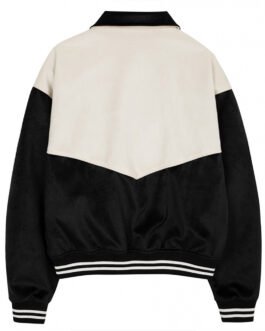Western Black and White Varsity Jacket