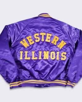 80’s Western Illinois Leathernecks Bomber Jacket