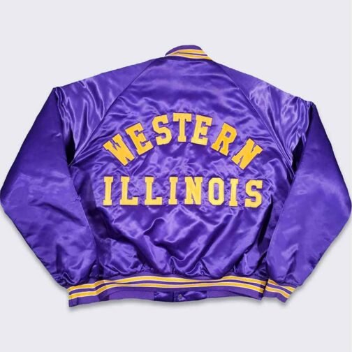 80’s Western Illinois Leathernecks Bomber Jacket