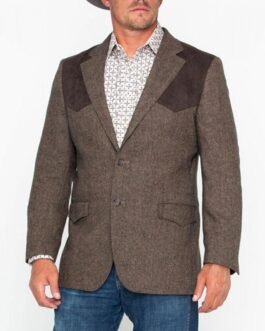 Cowboy Button Patched Western Sport Blazer