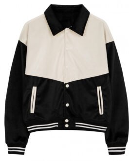 Western Black and White Varsity Jacket