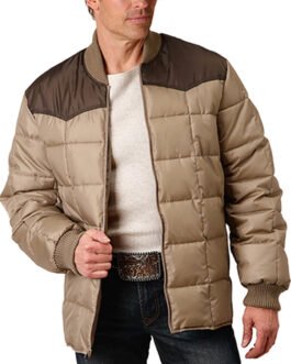 Western Yoke Poly Filled Quilted Jacket