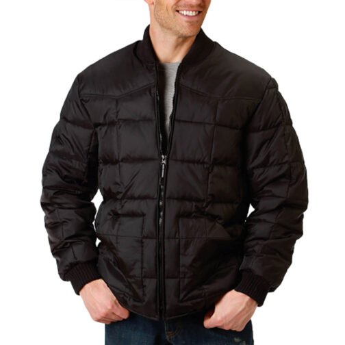 Western Yoke Poly Filled Quilted Jacket - Image 4
