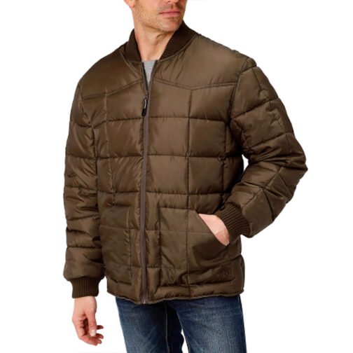 Western Yoke Poly Filled Quilted Jacket - Image 2