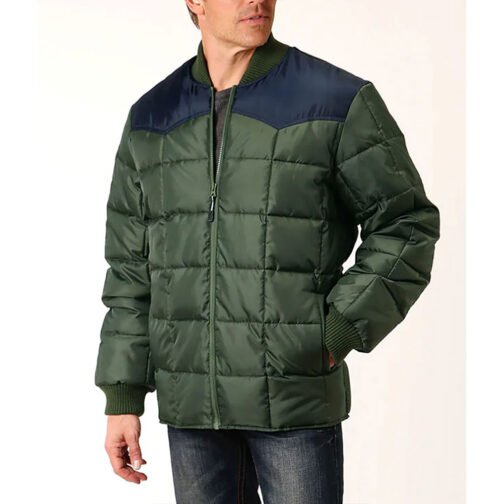 Western Yoke Poly Filled Quilted Jacket - Image 3