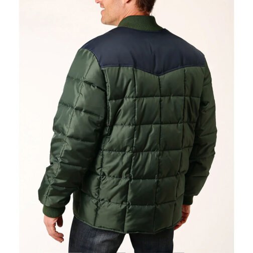 Western Yoke Poly Filled Quilted Jacket - Image 7