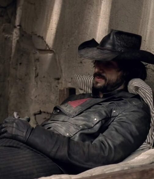 Rodrigo Santoro Westworld Leather Jacket with Quiver - Image 11