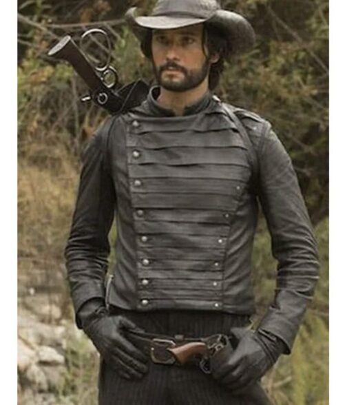 Rodrigo Santoro Westworld Leather Jacket with Quiver - Image 6