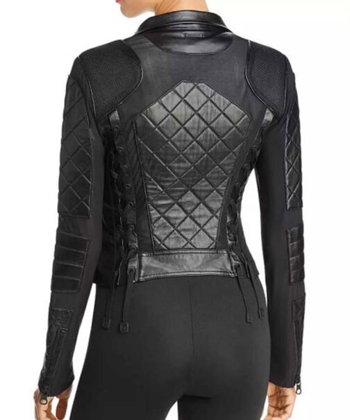 Westworld Evan Rachel Wood Quilted Leather Jacket - Image 3