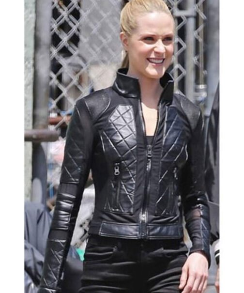 Westworld Evan Rachel Wood Quilted Leather Jacket - Image 11