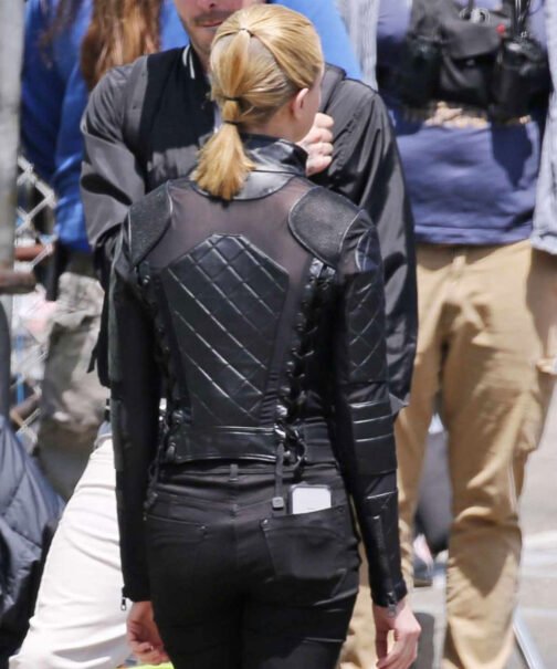 Westworld Evan Rachel Wood Quilted Leather Jacket - Image 8