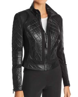 Westworld Evan Rachel Wood Quilted Leather Jacket