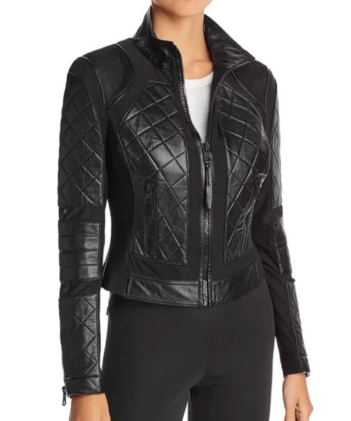 Westworld Evan Rachel Wood Quilted Leather Jacket