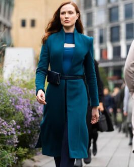 Westworld Season 4 Evan Rachel Wood Wool Blue Coat