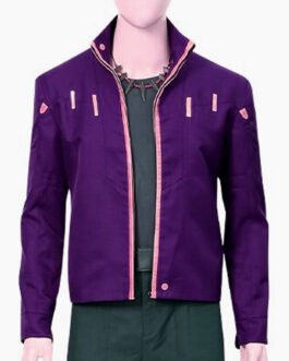 Chadwick Boseman What If Purple Cotton Jacket