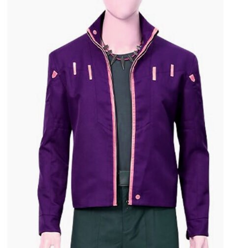 Chadwick Boseman What If Purple Cotton Jacket