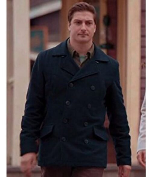 When Calls The Heart Daniel Lissing Blue Peacoat - Image 2