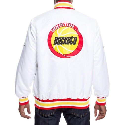 White Houston Rockets Jacket - Image 2